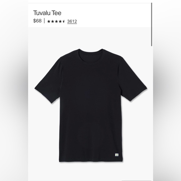 Vuori Men’s “Tuvalu” Tee Ultrasoft Pima Cotton T-Shirt (M) *BESTSELLER* - Picture 3 of 8